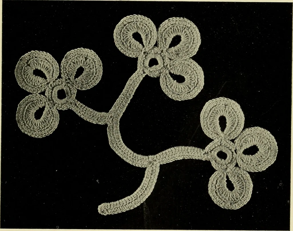 An illustration from Album de guipure d'Irlande, 1900, leaf 20