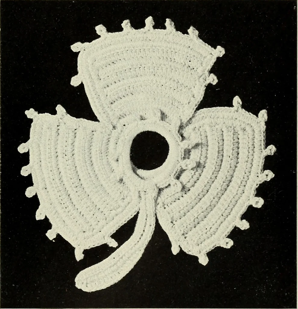 An illustration from Album de guipure d'Irlande, 1900, leaf 22