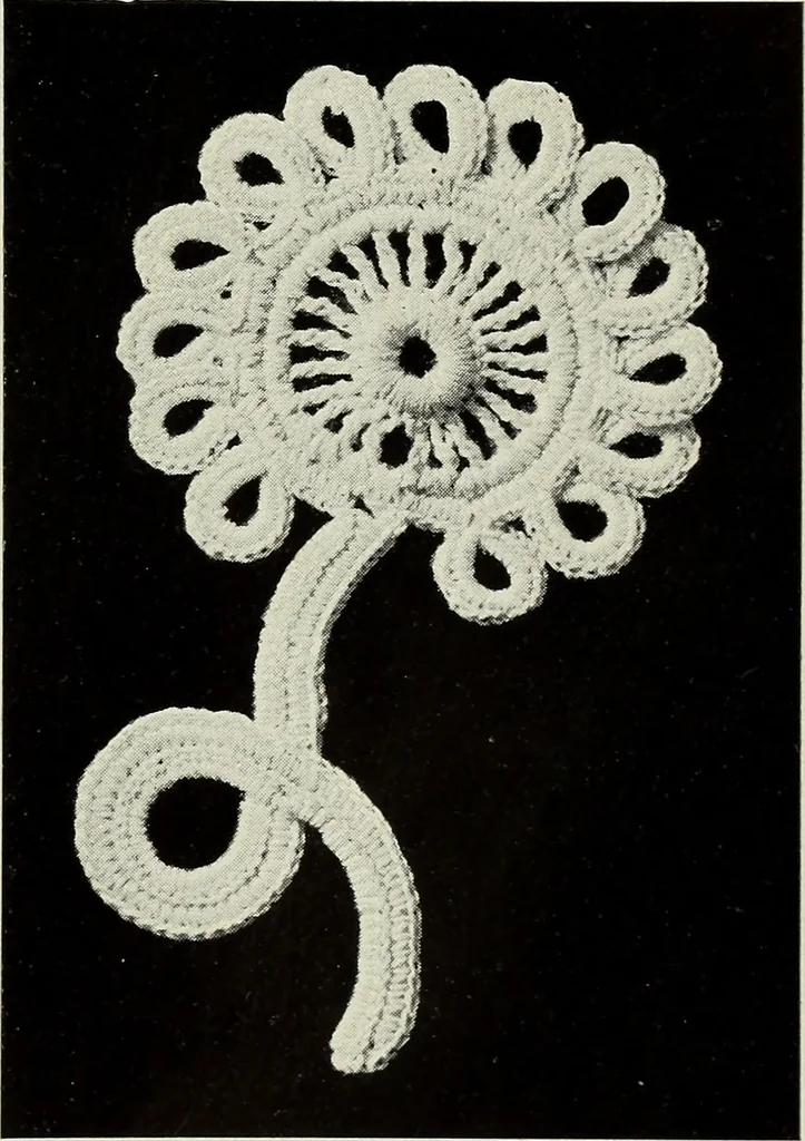 An illustration from Album de guipure d'Irlande, 1900, leaf 26