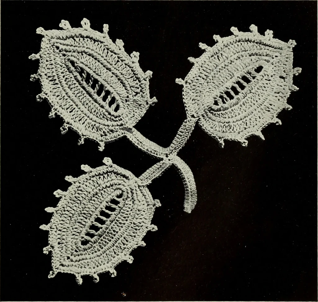 An illustration from Album de guipure d'Irlande, 1900, leaf 30