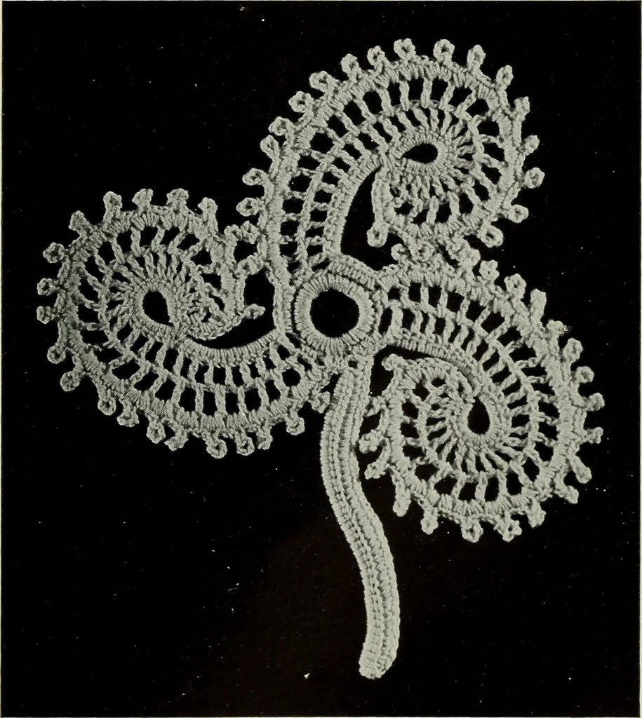 An illustration from Album de guipure d'Irlande, 1900, leaf 36