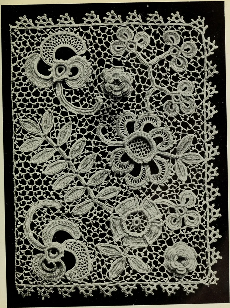 An illustration from Album de guipure d'Irlande, 1900, leaf 54