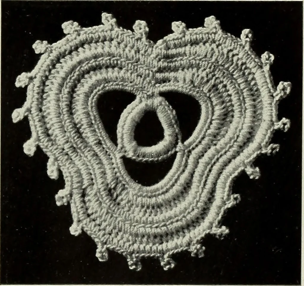 An illustration from Album de guipure d'Irlande, 1900, leaf 62