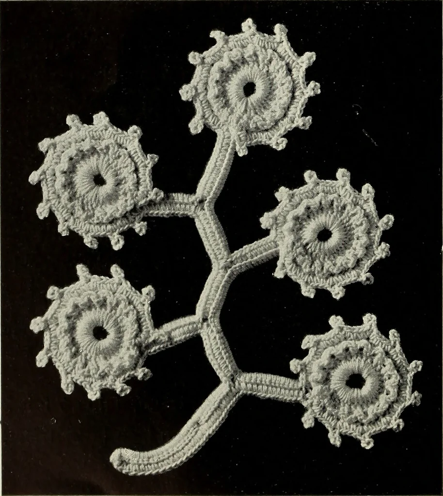 An illustration from Album de guipure d'Irlande, 1900, leaf 69