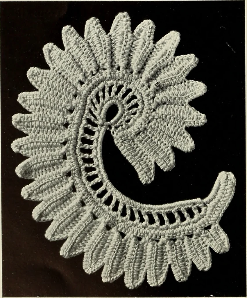 An illustration from Album de guipure d'Irlande, 1900, leaf 75
