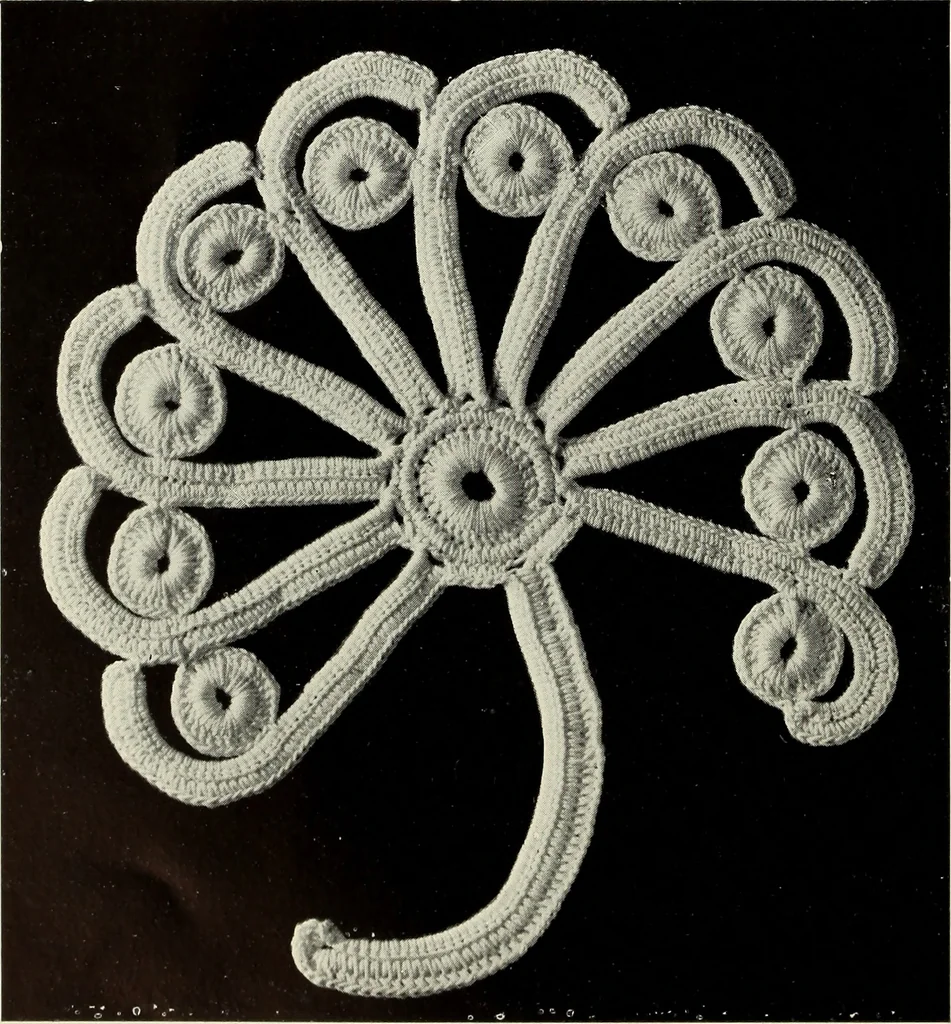 An illustration from Album de guipure d'Irlande, 1900, leaf 85