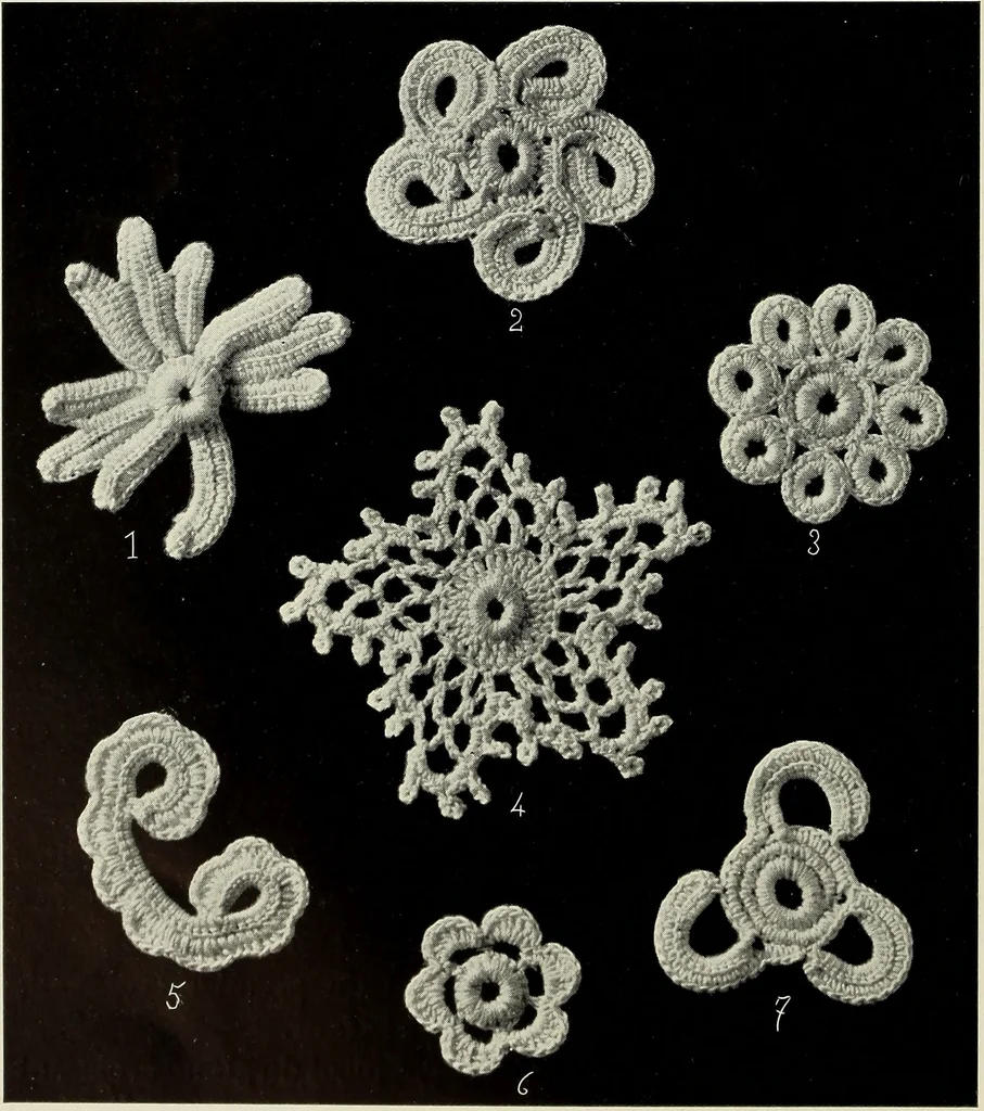 An illustration from Album de guipure d'Irlande, 1900, leaf 93