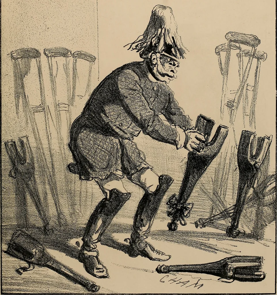 An illustration from Album du siège : recueil de caricatures publiées pendant le siège dans le Charivari, 1871, leaf 18