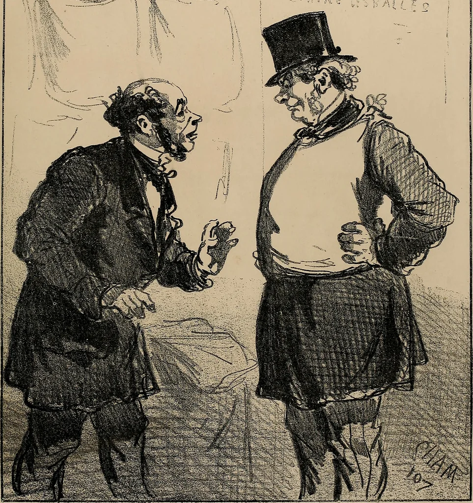 An illustration from Album du siège : recueil de caricatures publiées pendant le siège dans le Charivari, 1871, leaf 20