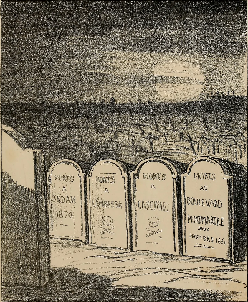 An illustration from Album du siège : recueil de caricatures publiées pendant le siège dans le Charivari, 1871, leaf 32