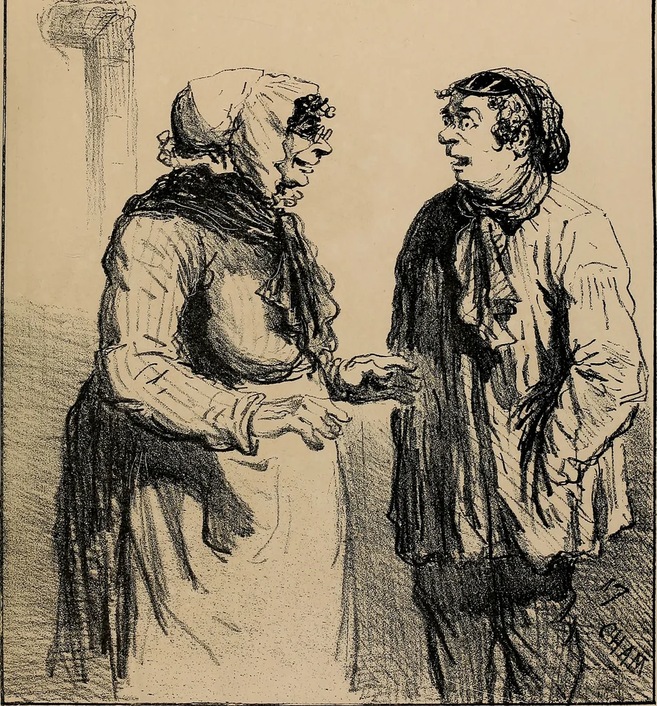 An illustration from Album du siège : recueil de caricatures publiées pendant le siège dans le Charivari, 1871, leaf 40