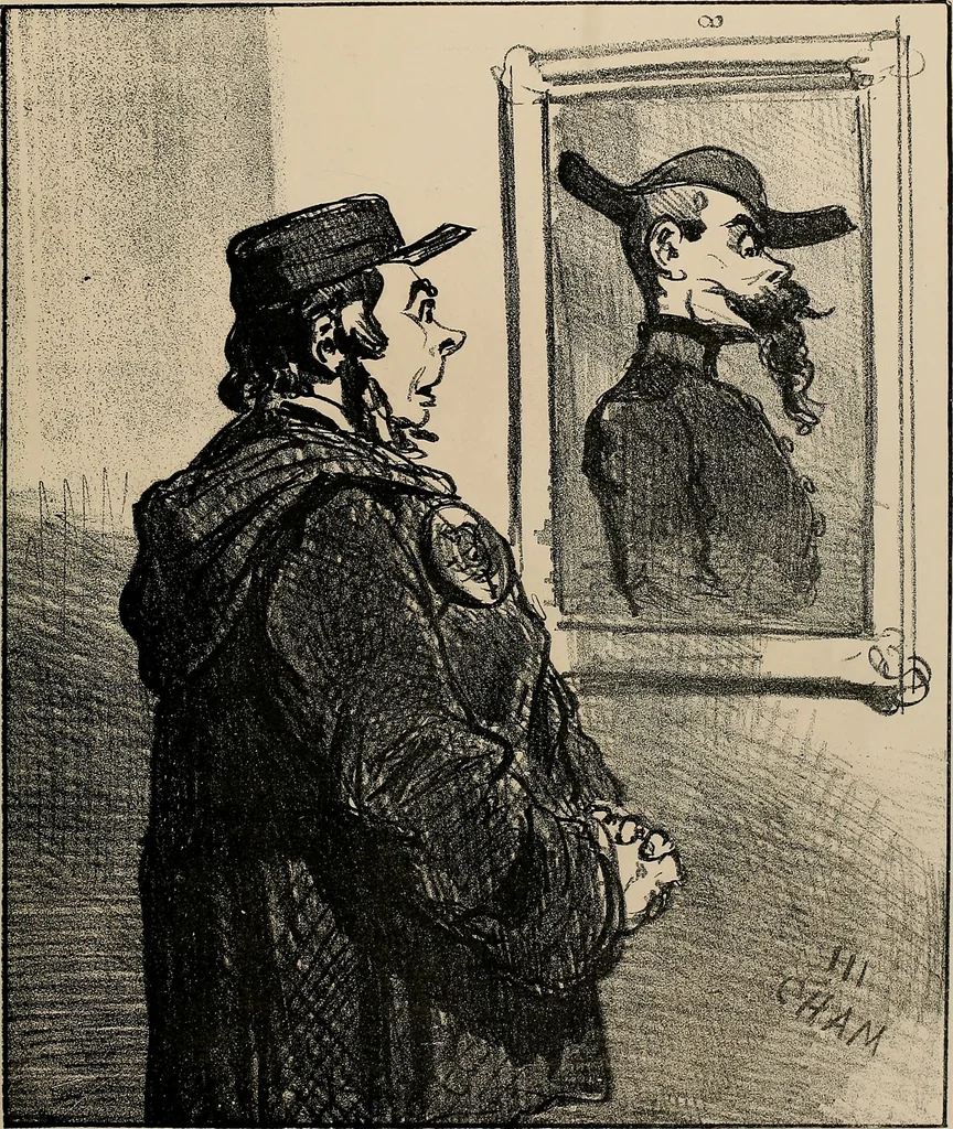 An illustration from Album du siège : recueil de caricatures publiées pendant le siège dans le Charivari, 1871, leaf 48