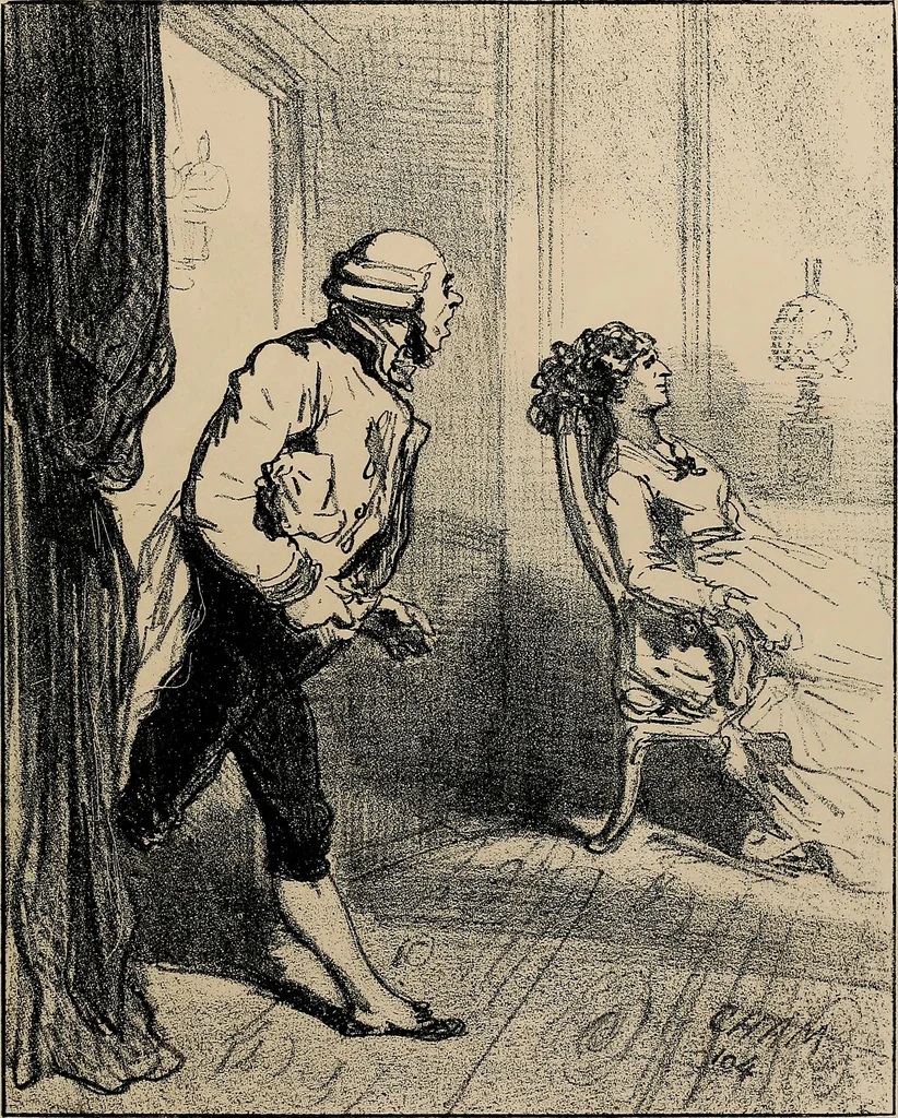 An illustration from Album du siège : recueil de caricatures publiées pendant le siège dans le Charivari, 1871, leaf 50