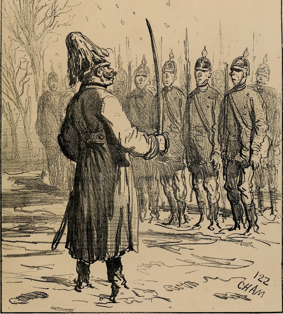 An illustration from Album du siège : recueil de caricatures publiées pendant le siège dans le Charivari, 1871, leaf 66
