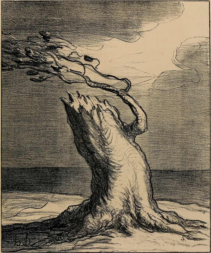 An illustration from Album du siège : recueil de caricatures publiées pendant le siège dans le Charivari, 1871, leaf 70