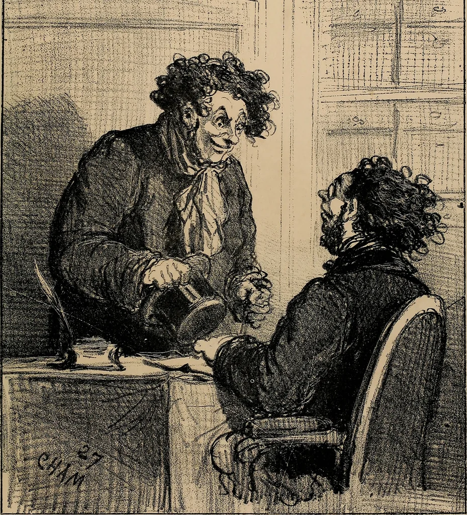 An illustration from Album du siège : recueil de caricatures publiées pendant le siège dans le Charivari, 1871, leaf 74