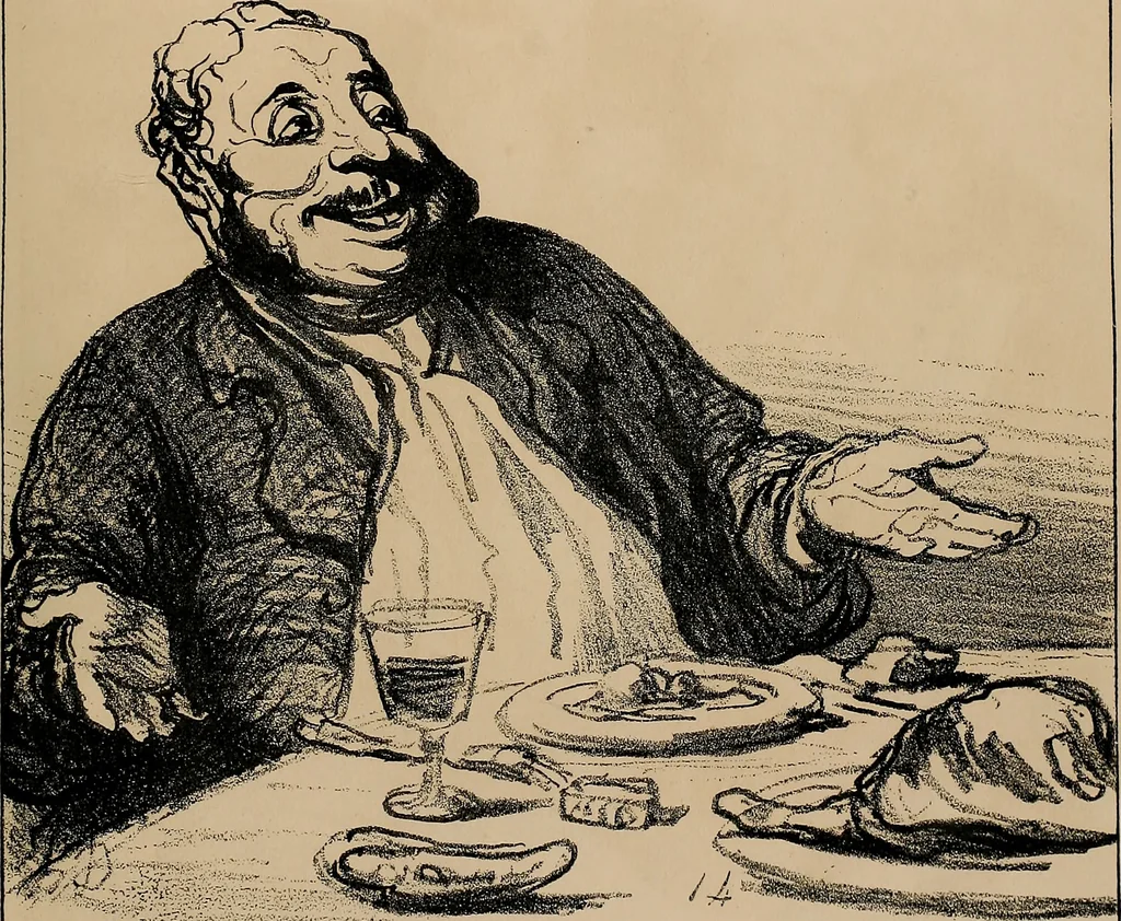 An illustration from Album du siège : recueil de caricatures publiées pendant le siège dans le Charivari, 1871, leaf 82