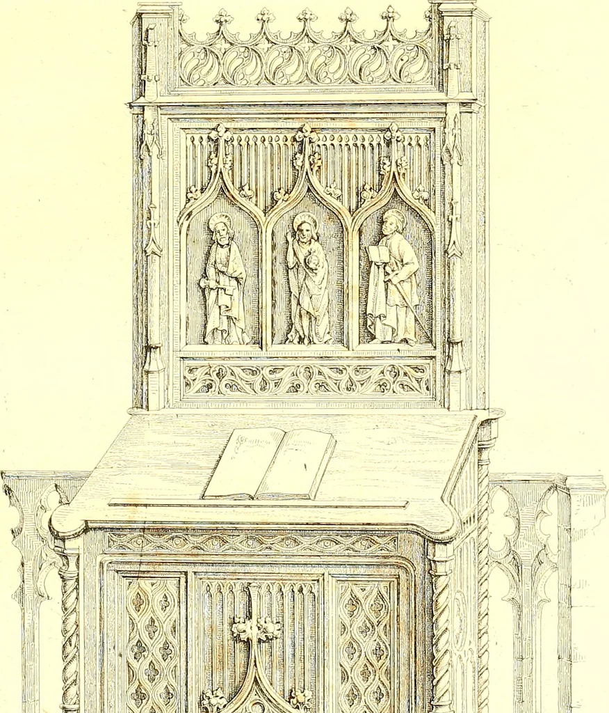 An illustration from Album mittelalterlicher Kunst, 1846, leaf 136