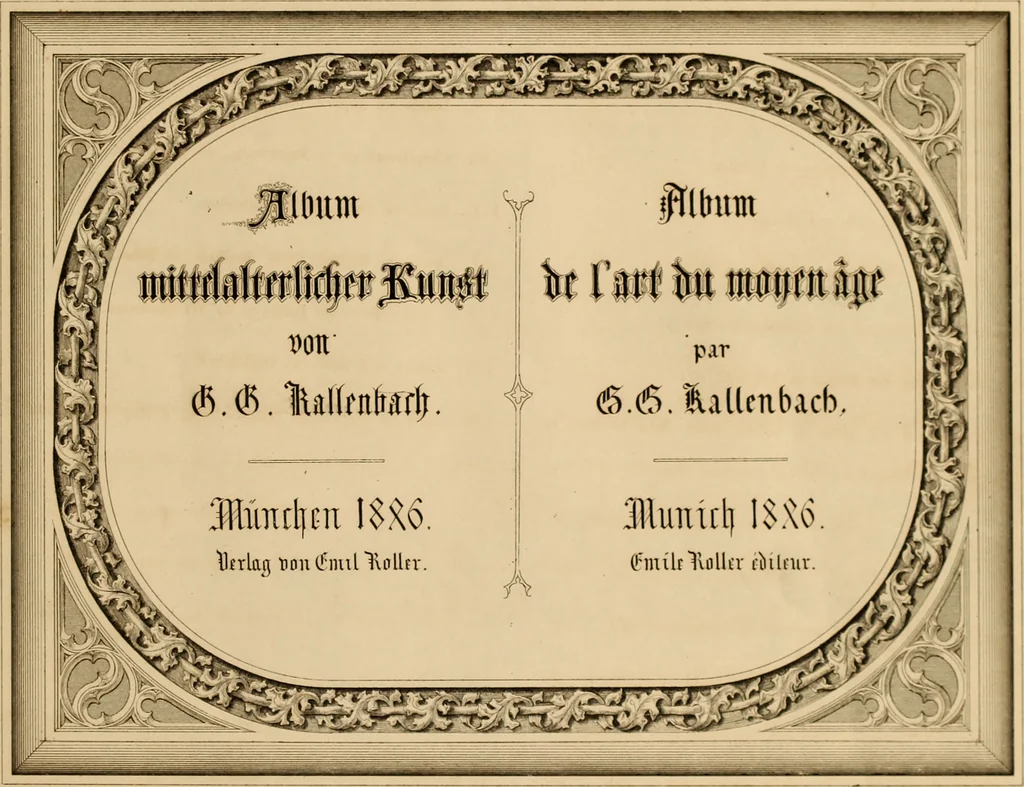 An illustration from Album mittelalterlicher Kunst, 1846, leaf 32