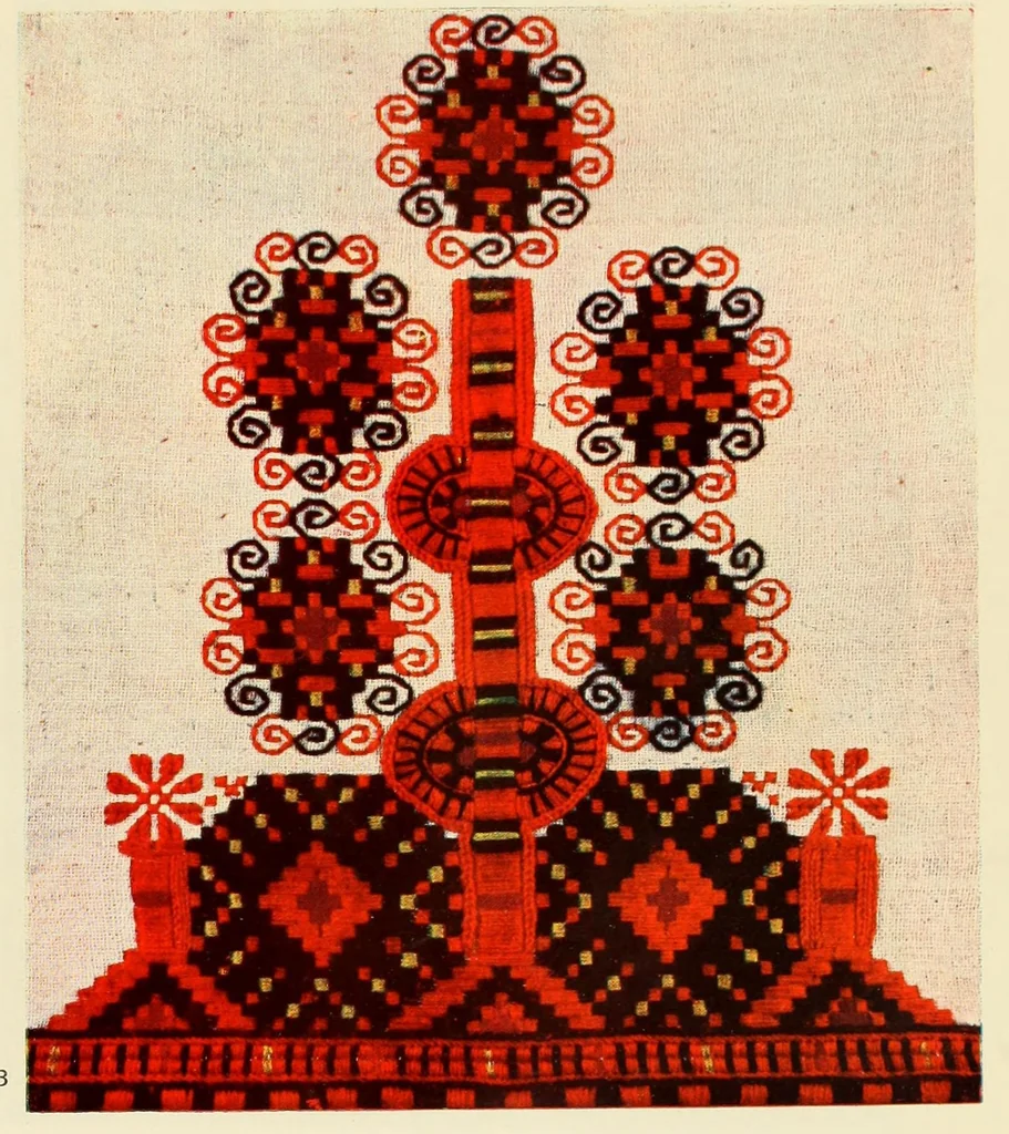 An illustration from Album na bulgarski makedonski shevitsi = Album de broderies macédoniennes bulgares, 1926, leaf 25