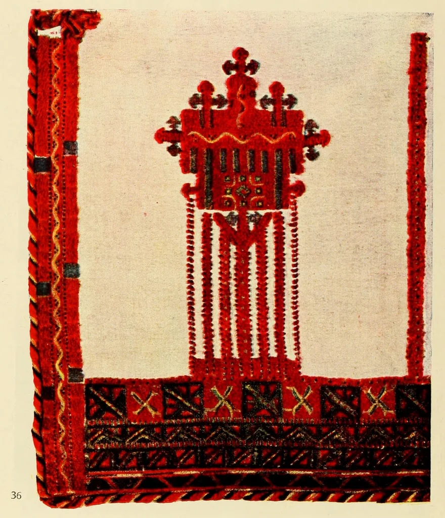 An illustration from Album na bulgarski makedonski shevitsi = Album de broderies macédoniennes bulgares, 1926, leaf 26