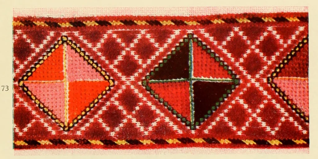 An illustration from Album na bulgarski makedonski shevitsi = Album de broderies macédoniennes bulgares, 1926, leaf 46