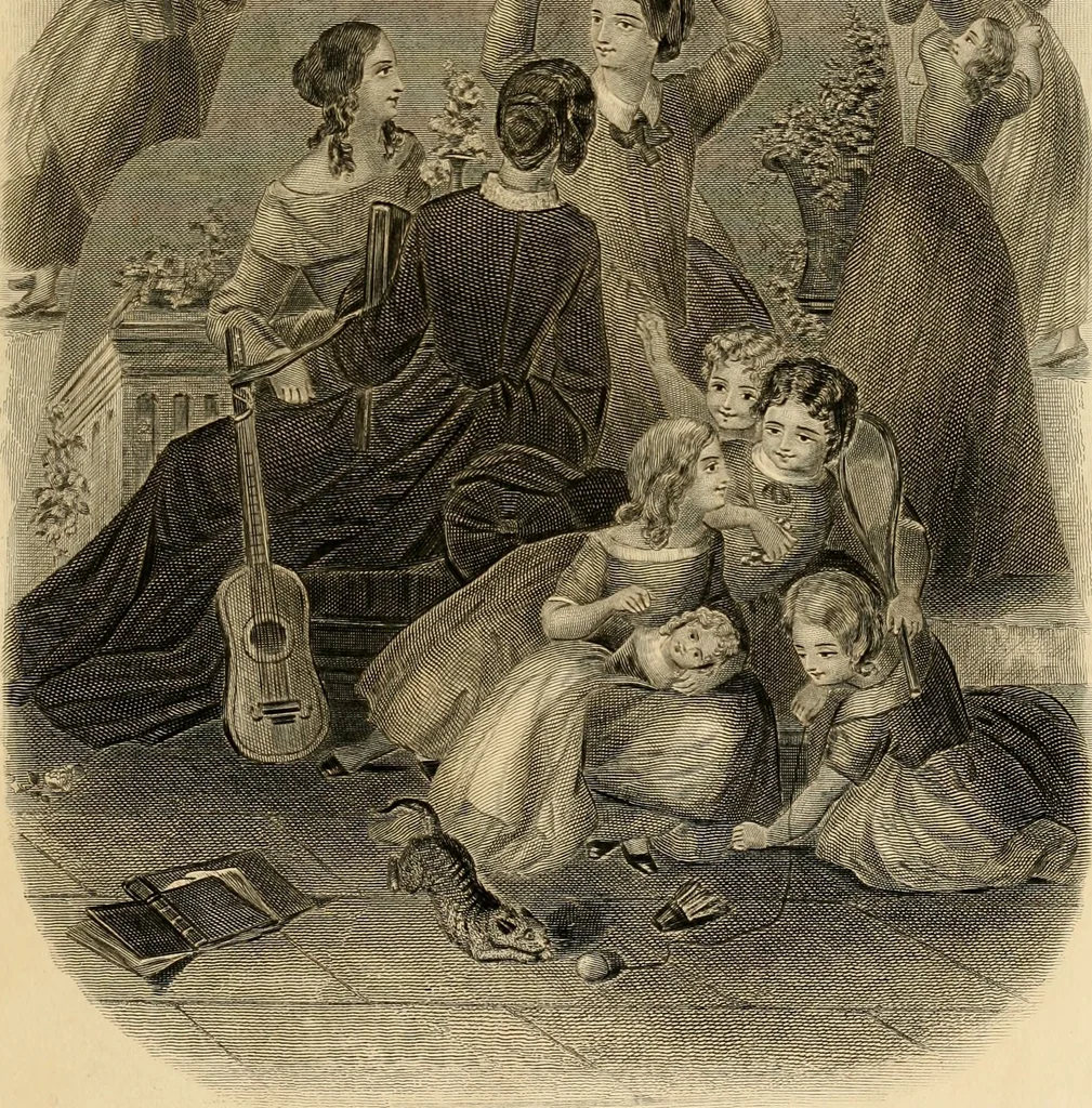 An illustration from Album of engravings, 1877, leaf 18
