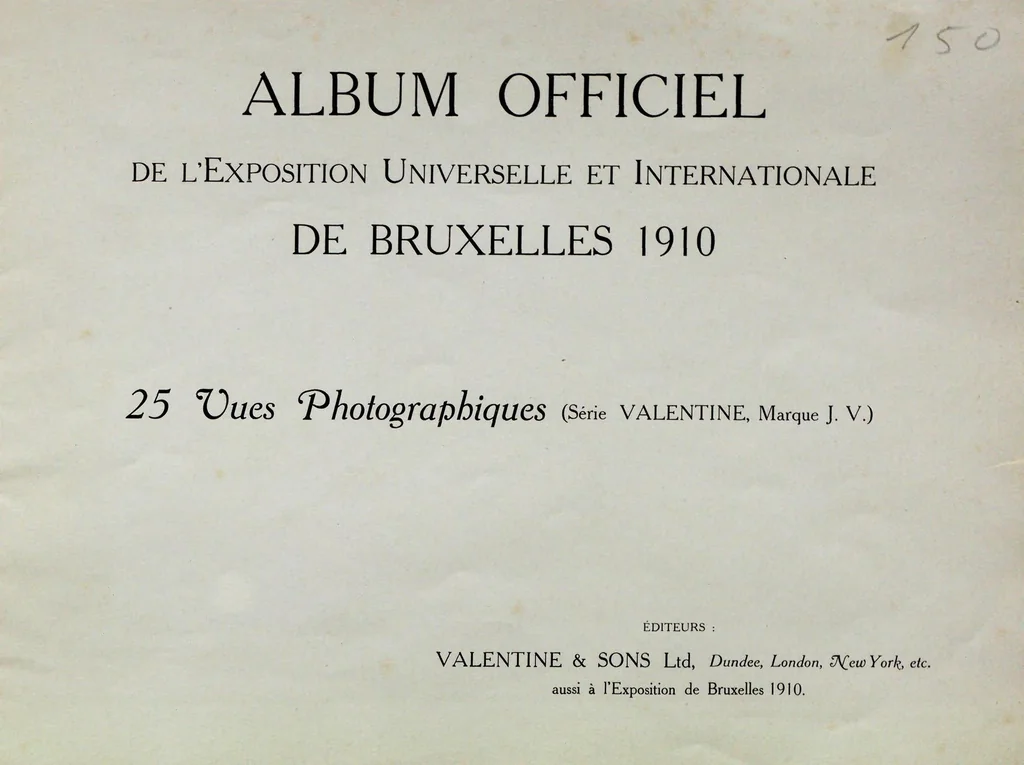 An illustration from Album officiel de l'Exposition Universelle et Internationale de Bruxelles 1910 : 25 vues photographiques, 1910, leaf 3