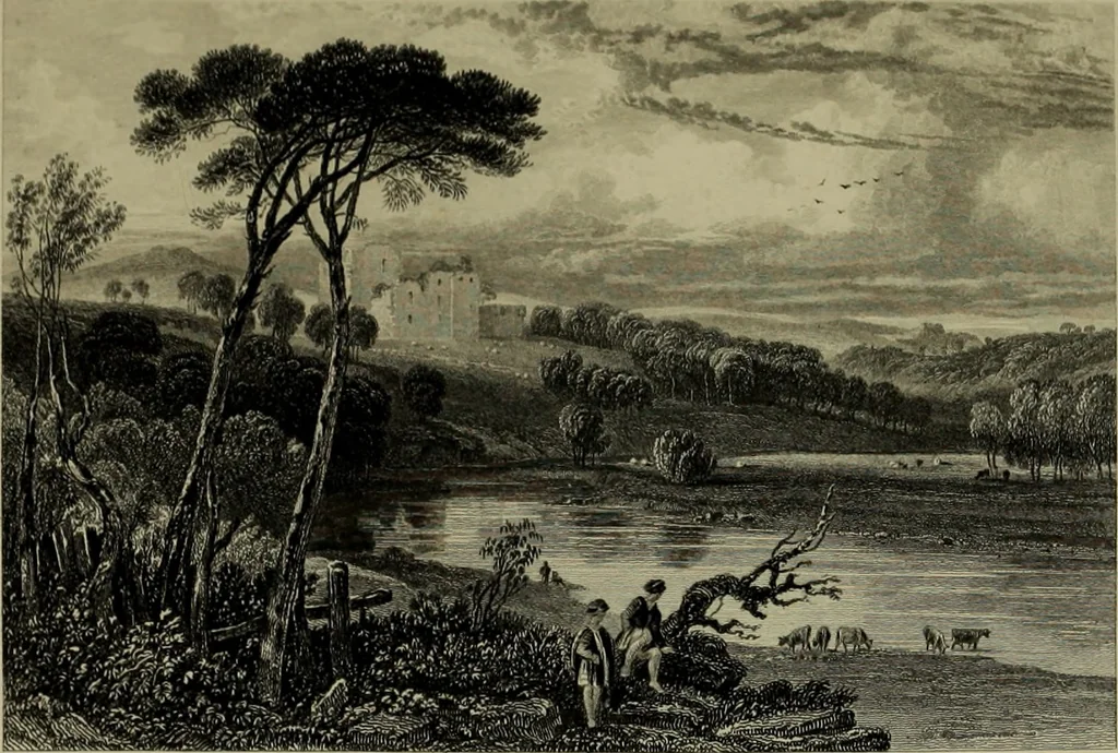 An illustration from Album of Scottish Scenery : a Series of Views, Illustrating Several Places of Interest Mentioned in Sir W. Scott's Poems and Novels, 1860, leaf 28