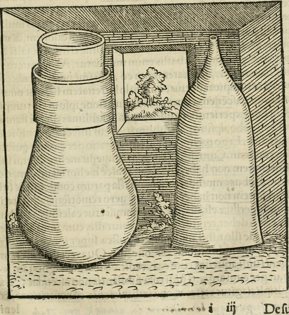 An illustration from Alchemiae Gebri Arabis philosophi solertissimi libri, cum reliquis, ut versa pagella indicabit, 1545, leaf 90