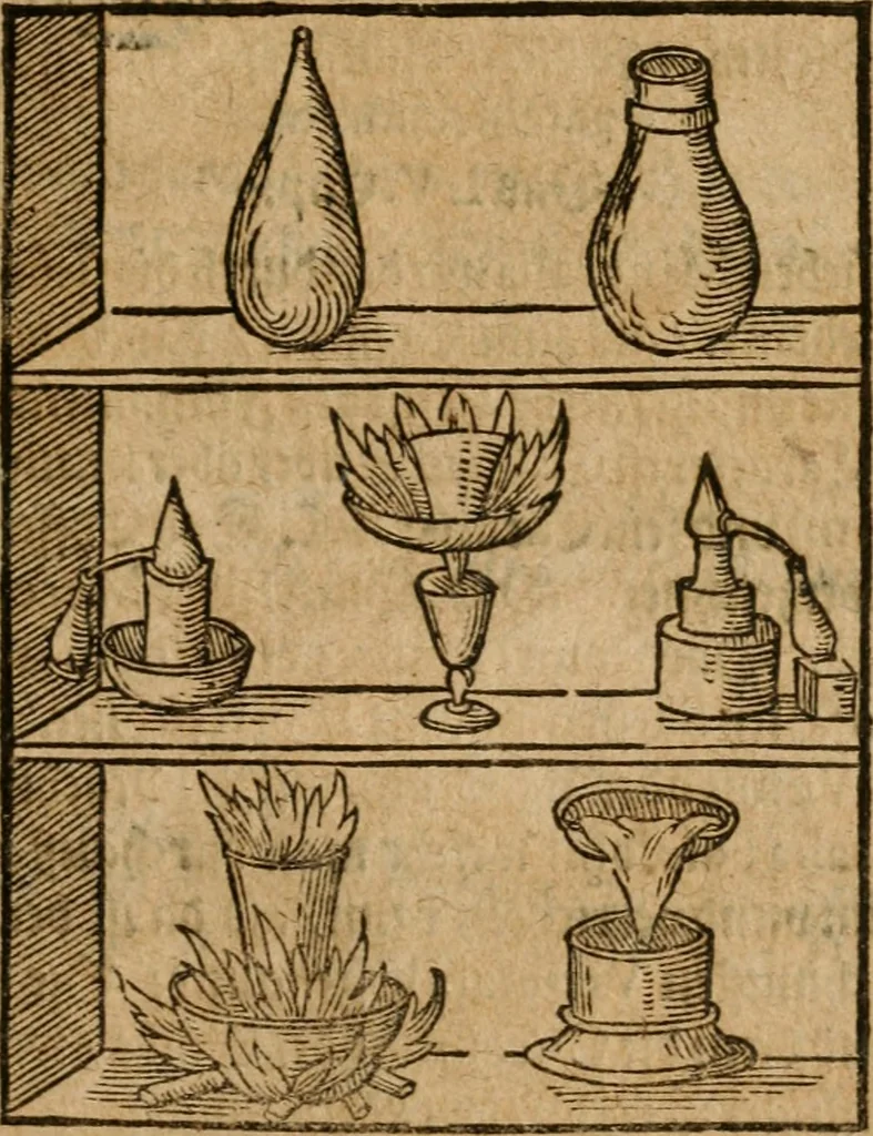An illustration from Alchimia nova, das ist, Die güldene Kunst selbst, oder, Aller Künsten Mutter : sampt dero heimlichen Secreten, vnzehlichen verborgenen Kindern vnd Früchten ..., 1603, leaf 78