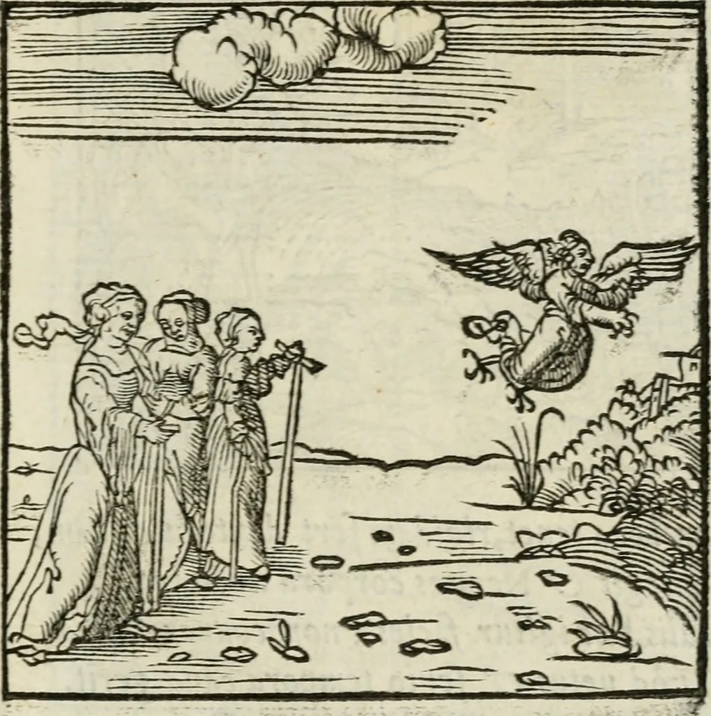 An illustration from Andreae Alciati emblematvm libellvs, 1534, leaf 100
