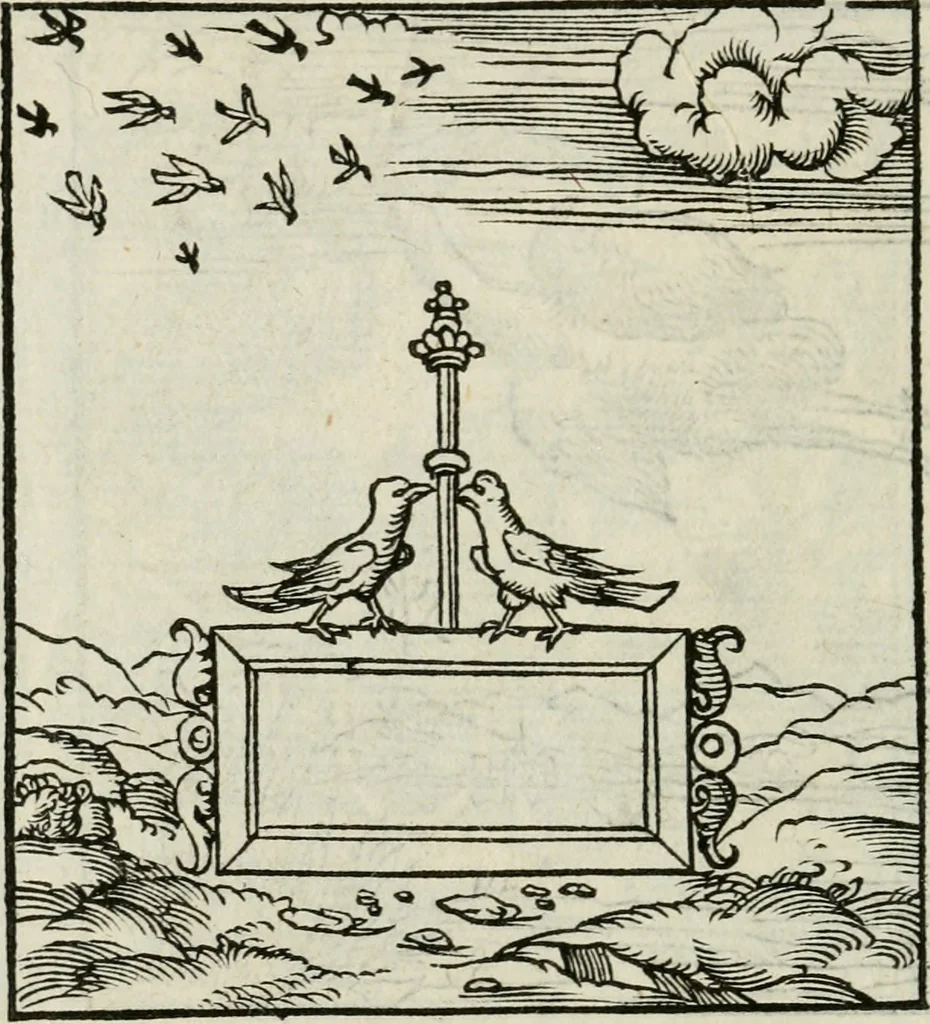An illustration from Andreae Alciati emblematvm libellvs, 1534, leaf 13