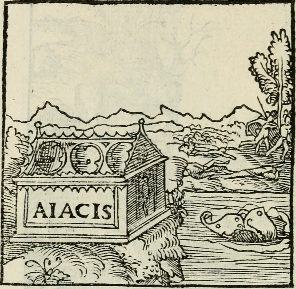 An illustration from Andreae Alciati emblematvm libellvs, 1534, leaf 45