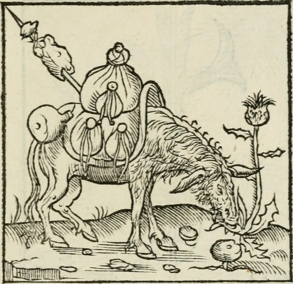 An illustration from Andreae Alciati emblematvm libellvs, 1534, leaf 58