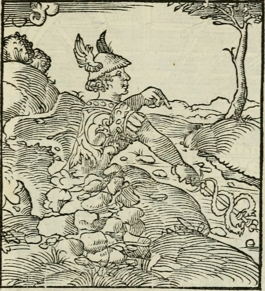 An illustration from Andreae Alciati emblematvm libellvs, 1534, leaf 84