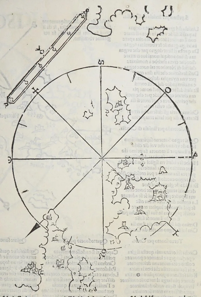 An illustration from Al diuo cinquece[n]to cinque e diece tre cinque a do mil nulla tre e do vn cento nulla. questa opra dar piu cha altri lecce, 1532, leaf 9
