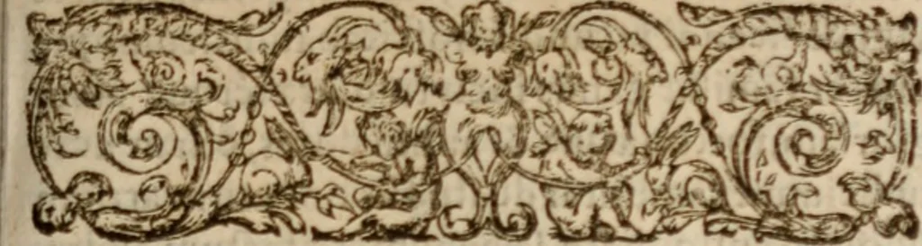 An illustration from Alexandri ab Alexandro, ivrisperiti neapolitani, Genialium dierum libri sex, varia ac recondita eruditione referti; nunc postremùm infinitis mendis quibus antea squallebat liber pulcherrimus, quanta fieri potuit diligentia perpurgati atque in pristinum nitorem restituti, 1570, leaf 10