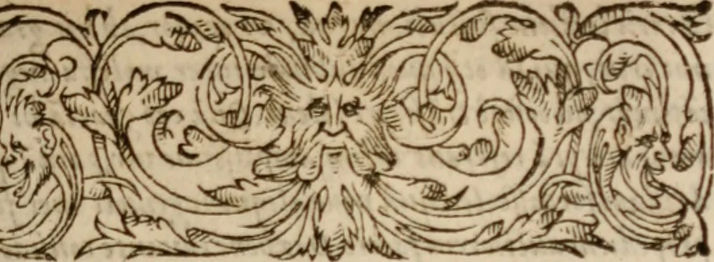 An illustration from Alexandri ab Alexandro, ivrisperiti neapolitani, Genialium dierum libri sex, varia ac recondita eruditione referti; nunc postremùm infinitis mendis quibus antea squallebat liber pulcherrimus, quanta fieri potuit diligentia perpurgati atque in pristinum nitorem restituti, 1570, leaf 6