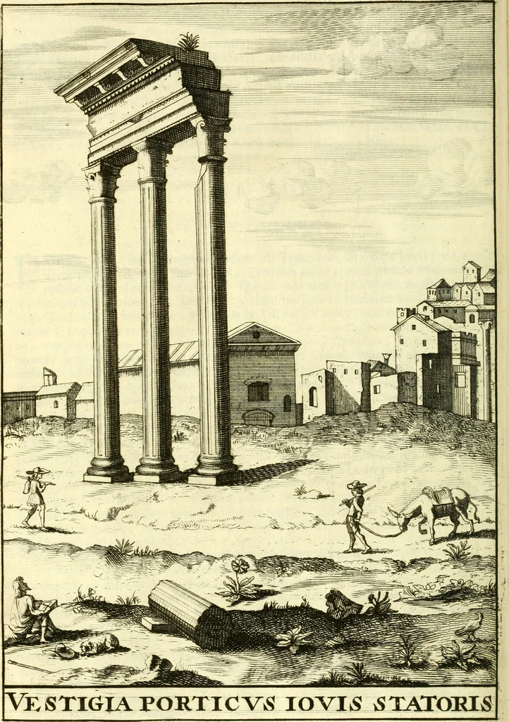 An illustration from Alexandri Donati e Societate Jesu Roma vetus ac recens : utriusque ædificiis illustrata : in multis locis aucta, castigatior reddita, indice locupletissimo & figuris aeneis illustrata, 1695, leaf 163