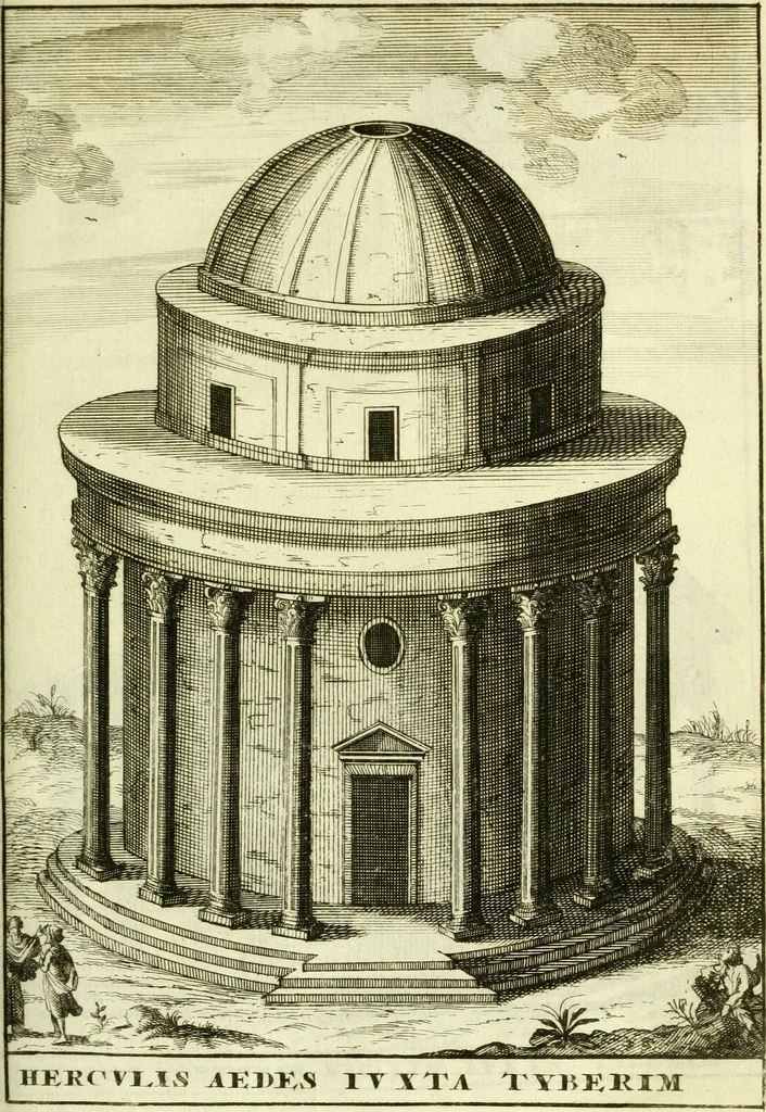 An illustration from Alexandri Donati e Societate Jesu Roma vetus ac recens : utriusque ædificiis illustrata : in multis locis aucta, castigatior reddita, indice locupletissimo & figuris aeneis illustrata, 1695, leaf 224