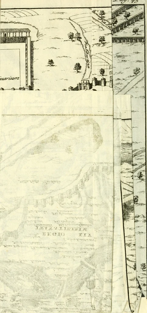 An illustration from Alexandri Donati e Societate Jesu Roma vetus ac recens : utriusque ædificiis illustrata : in multis locis aucta, castigatior reddita, indice locupletissimo & figuris aeneis illustrata, 1695, leaf 23