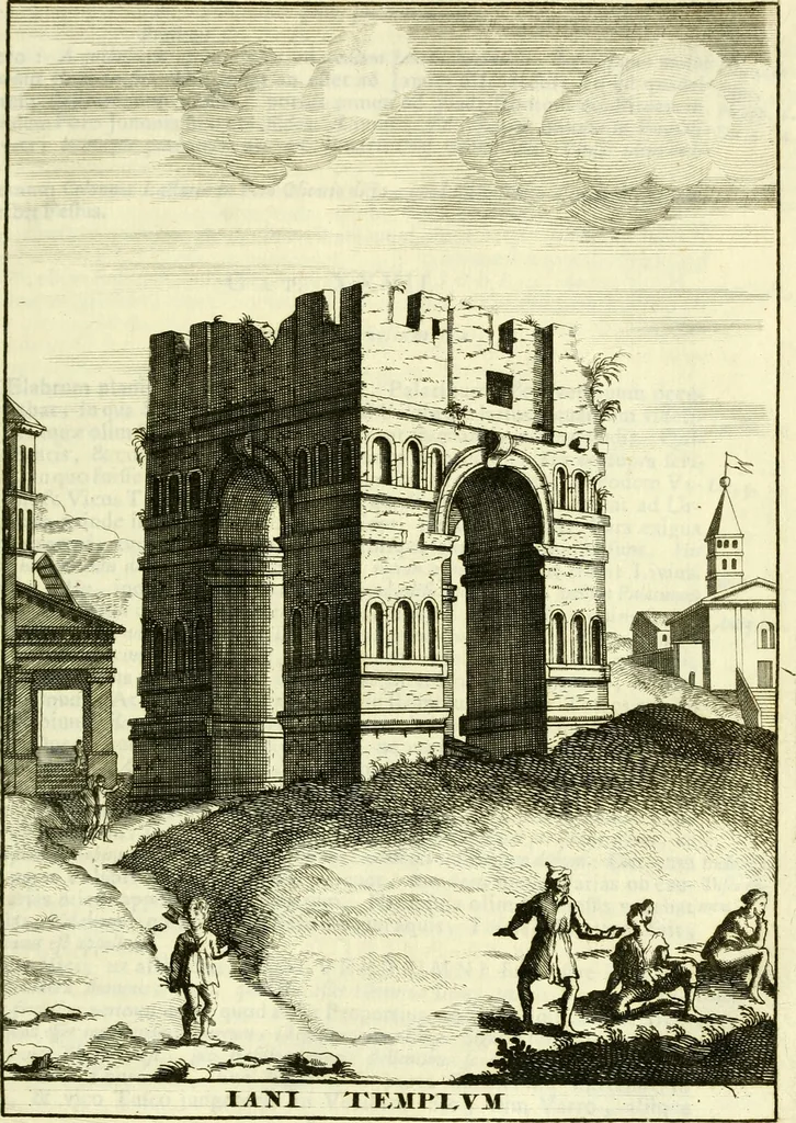 An illustration from Alexandri Donati e Societate Jesu Roma vetus ac recens : utriusque ædificiis illustrata : in multis locis aucta, castigatior reddita, indice locupletissimo & figuris aeneis illustrata, 1695, leaf 230