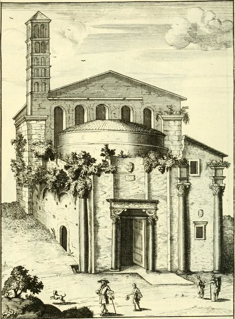 An illustration from Alexandri Donati e Societate Jesu Roma vetus ac recens : utriusque ædificiis illustrata : in multis locis aucta, castigatior reddita, indice locupletissimo & figuris aeneis illustrata, 1695, leaf 257