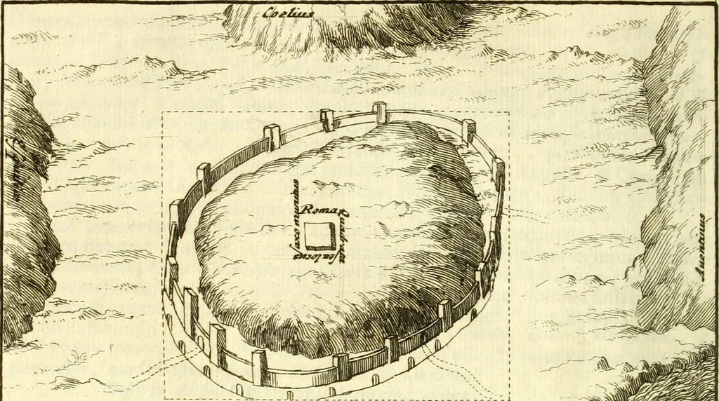 An illustration from Alexandri Donati e Societate Jesu Roma vetus ac recens : utriusque ædificiis illustrata : in multis locis aucta, castigatior reddita, indice locupletissimo & figuris aeneis illustrata, 1695, leaf 29