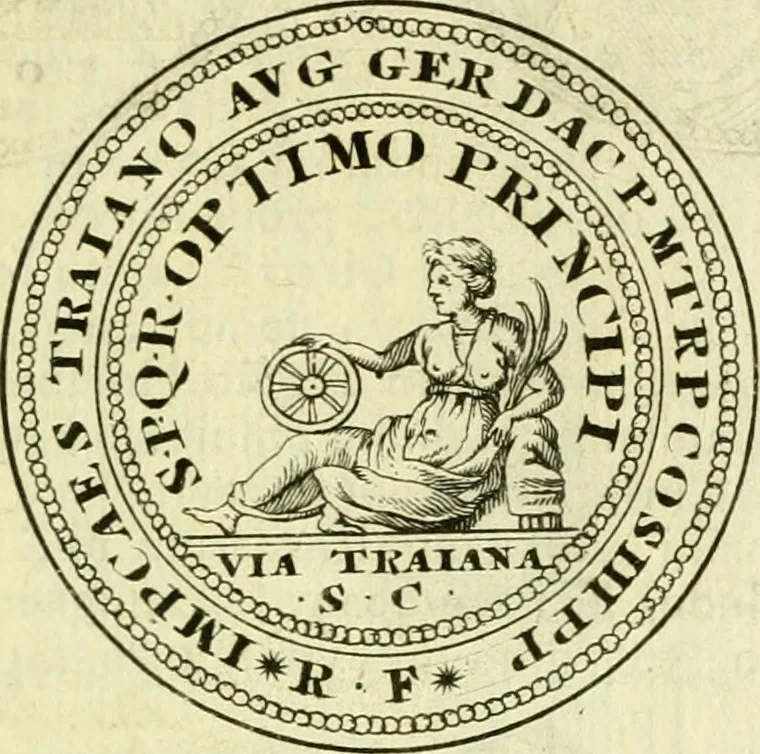 An illustration from Alexandri Donati e Societate Jesu Roma vetus ac recens : utriusque ædificiis illustrata : in multis locis aucta, castigatior reddita, indice locupletissimo & figuris aeneis illustrata, 1695, leaf 292