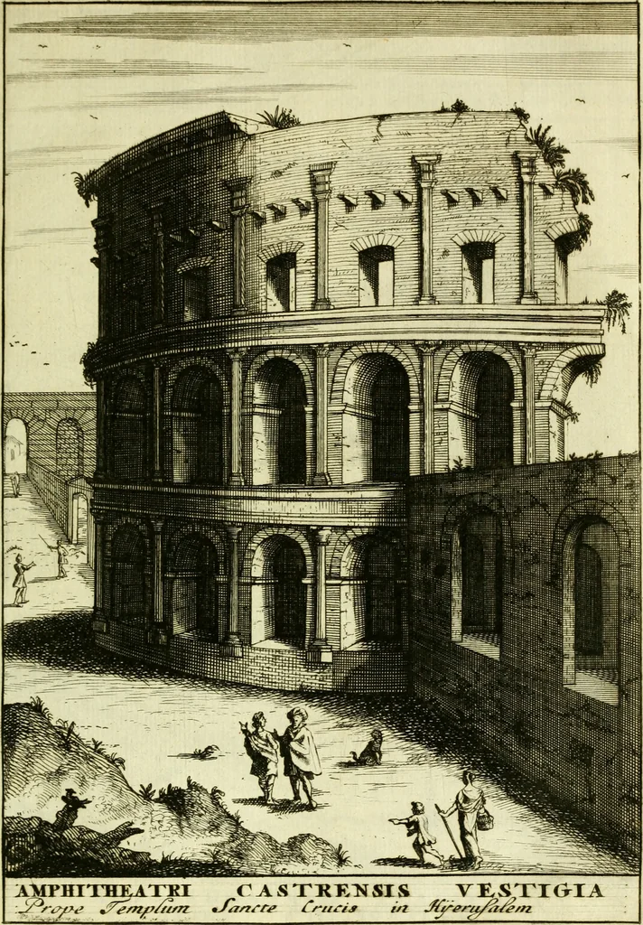An illustration from Alexandri Donati e Societate Jesu Roma vetus ac recens : utriusque ædificiis illustrata : in multis locis aucta, castigatior reddita, indice locupletissimo & figuris aeneis illustrata, 1695, leaf 300
