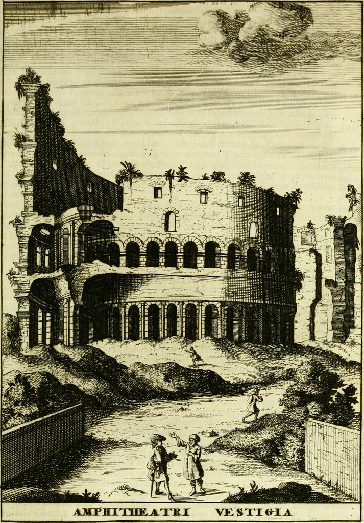 An illustration from Alexandri Donati e Societate Jesu Roma vetus ac recens : utriusque ædificiis illustrata : in multis locis aucta, castigatior reddita, indice locupletissimo & figuris aeneis illustrata, 1695, leaf 302