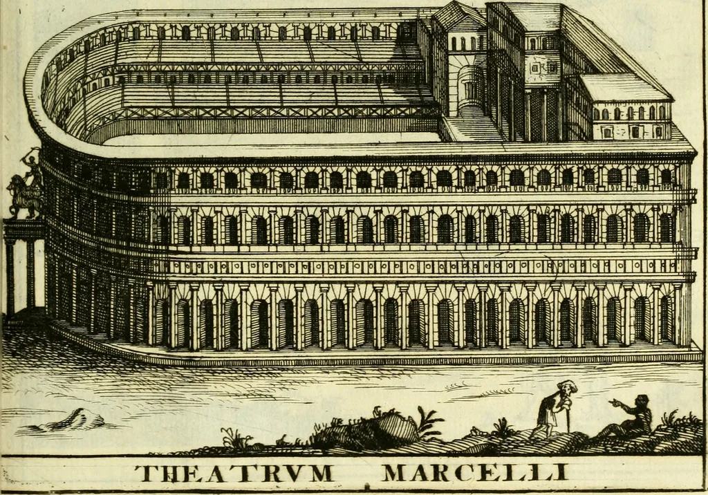 An illustration from Alexandri Donati e Societate Jesu Roma vetus ac recens : utriusque ædificiis illustrata : in multis locis aucta, castigatior reddita, indice locupletissimo & figuris aeneis illustrata, 1695, leaf 306