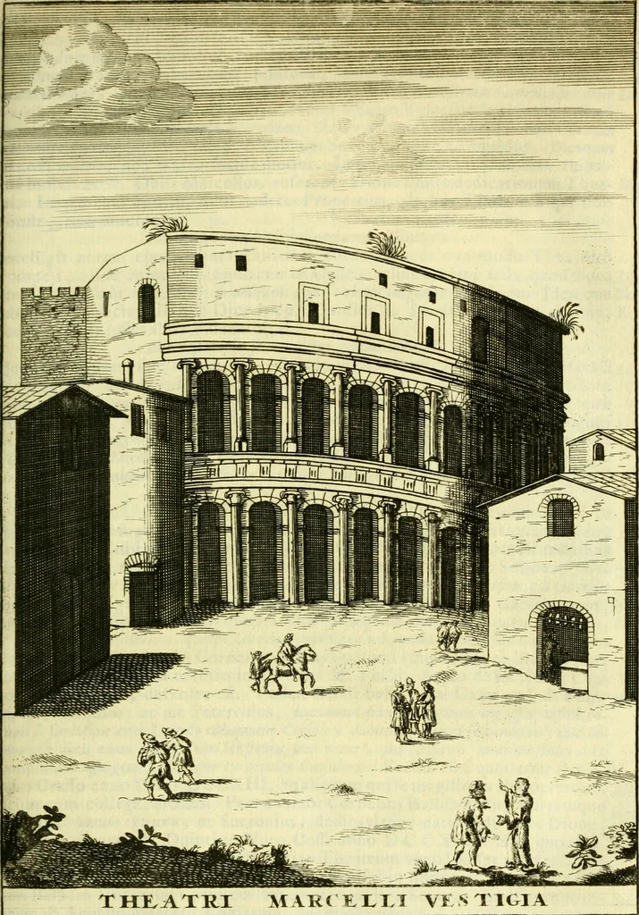 An illustration from Alexandri Donati e Societate Jesu Roma vetus ac recens : utriusque ædificiis illustrata : in multis locis aucta, castigatior reddita, indice locupletissimo & figuris aeneis illustrata, 1695, leaf 308